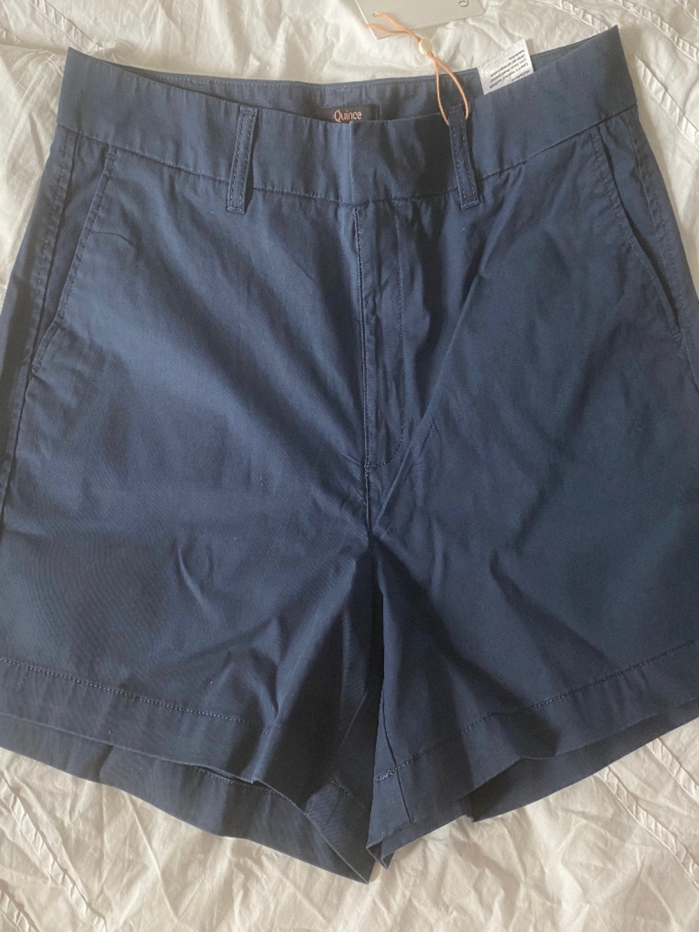 QUINCE Shorts organic cotton Navy - NWT